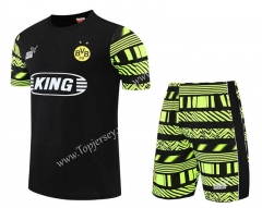 2022-2023 Borussia Dortmund Black Thailand Training Soccer Uniform-4627