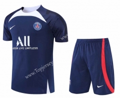 2022-2023 Nike PSG Royal Blue Thailand Training Soccer Uniform-4627