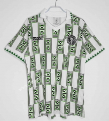 Retro Version 1994 Nigeria Away White&Green Thailand Soccer Jersey AAA-C1046