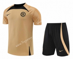 2022-2023 Chelsea Earth Yellow Thailand Training Soccer Uniform-4627