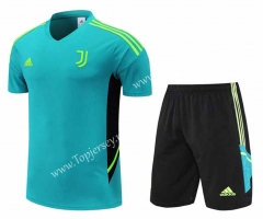 2022-2023 Juventus FC Green Thailand Training Soccer Uniform-4627