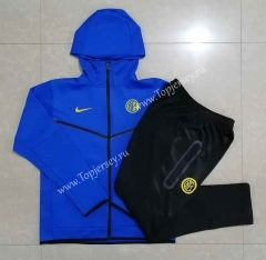 2022-2023 Inter Milan Camouflage Blue Thailand Soccer Jacket Uniform With Hat-815