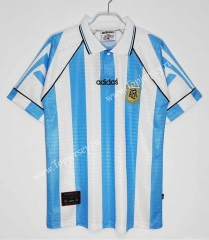 Retro Version 96-97 Argentina Home Blue&White Thailand Soccer Jersey AAA-C1046