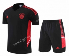 2022-2023 Bayern München Black Thailand Training Soccer Uniform-4627