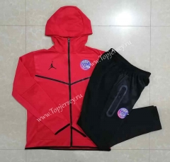 2022-2023 Jordan Paris SG Red Thailand Soccer Jacket Unifrom With Hat-815