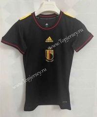 2022-2023 Belgium Away  Black Thailand Women Soccer Jersey AAA-9171