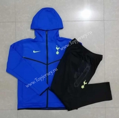 2022-2023 Tottenham Hotspur Camouflage Blue Thailand Jacket Uniform With Hat-815
