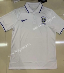 2022-2023 Brazil White Thailand Polo Shirt-7872