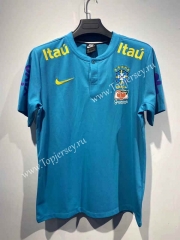 2022-2023 Brazil Sky Blue Thailand Training Soccer Jersey-7872