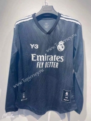2022-2023 Real Madrid Away Black LS Thailand Soccer Jersey AAA-7872