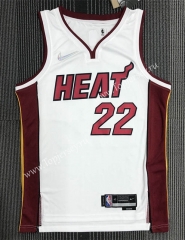 75th Anniversary Miami Heat White #22 NBA Jersey-311