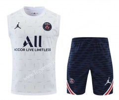 2022-2023 Paris SG White Thailand Soccer Vest Uniform-418