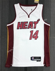 75th Anniversary Miami Heat White #14 NBA Jersey-311