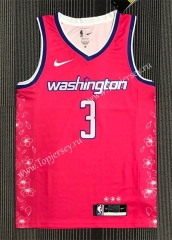 2023 City Edition Washington Wizards Pink #3 NBA Jersey-311