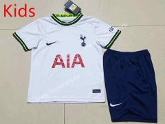 2022-2023 Tottenham Hotspur Home White Kids/Youth Soccer Uniform-507