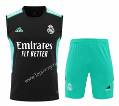 2022-2023 Real Madrid Black&Green Thailand Soccer Vest Uniform-418