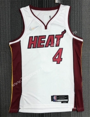 75th Anniversary Miami Heat White #4 NBA Jersey-311