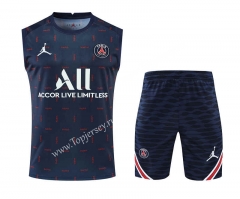 2022-2023 Paris SG Royal Blue Thailand Soccer Vest Uniform-418