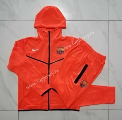 2022-2023 Barcelona Orange Thailand Soccer Jacket Uniform With Hat-815