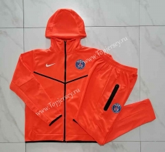 2022-2023 Paris SG Orange Thailand Soccer Jacket Unifrom With Hat-815