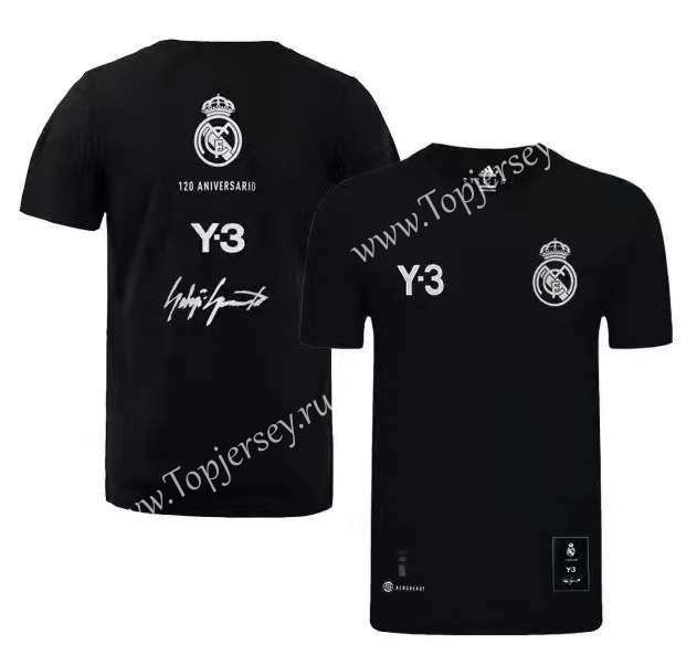 2022-2023 Y3 Real Madrid Black Cotton T 