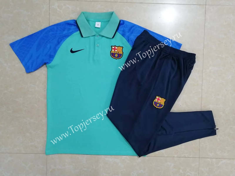 2021-2022 Barcelona Green Thailand Polo 