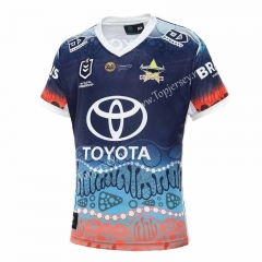 2022-2023 Native Version Cowboy Royal Blue Thailand Rugby Jersey
