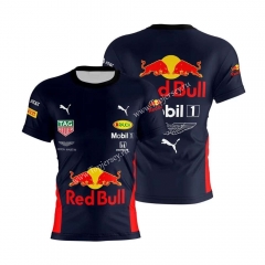 Red Bull Royal Blue Round Collar Formula One Racing Suit