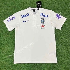 2022-2023 Brazil Away White Thailand Soccer Jersey AAA-403