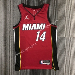75th Anniversary Jordan Miami Heat Maroon #14 NBA Jersey-311