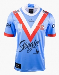 2022-2023 Australia Roosters Legion Blue Thailand Rugby Shirt