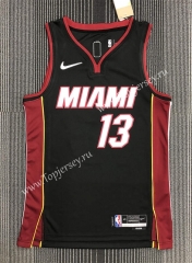 75th Anniversary Miami Heat Black #13 NBA Jersey-311
