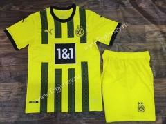 2022-2023 Borussia Dortmund Home Yellow Soccer Uniform-709