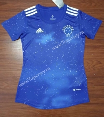 2022-2023 Cruzeiro EC Home Blue Women Thailand Soccer Jersey AAA-708