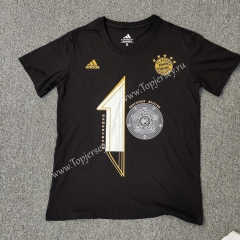 2022-2023 Bayern München Black Cotton T-shirt-LH
