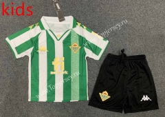 2022-2023 King's Cup Champion Edition Real Betis White&Green Kids/Youth Soccer Uniform-GB