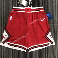 Chicago Bulls Red NBA Shorts-311