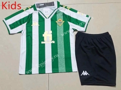 2022-2023 Real Betis Home White&Green Kid/Youth Soccer Unifrom-507