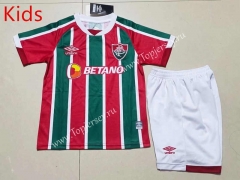 2022-2023 Fluminense de Feira Home Red&Green Kids/Youth Soccer Uniform-507
