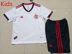 2022-2023 Flamengo Away White Kids/Youth Soccer Uniform-507