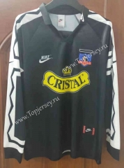 Retro Version 1995 Colo-Colo Away Black LS Thailand Soccer Jersey AAA-7T