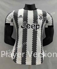 Player Version 2022-2023 Juventus Home Black&White Thailand Soccer Jersey AAA-CS