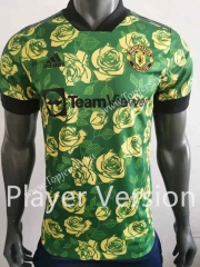 Player Version 2022-2023 Manchester United Green Thailand Soccer Jersey AAA-518