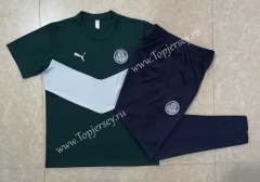 2022-2023 SE Palmeiras Dark Green Short-sleeved Thailand Soccer Tracksuit -815