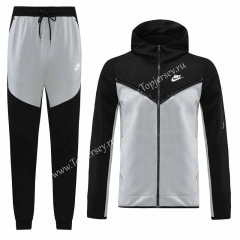 2022-2023 Nike Black&Gray Thailand Soccer Jacket Uniform With Hat-LH