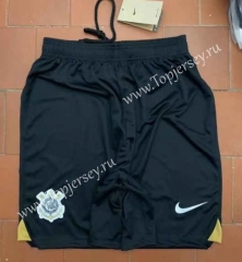 2022-2023 Corinthians Home Black Thailand Soccer Shorts-6794