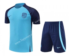 2022-2023 Barcelona Sky Blue Thailand Training Soccer Uniform-4627