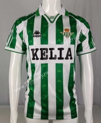 Retro Version 96-97 Real Betis White&Green Thailand Soccer Jersey-503
