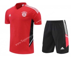 2022-2023 Bayern München Red Thailand Training Soccer Uniform-4627