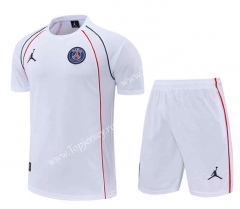 2022-2023 Jordan PSG White Thailand Training Soccer Uniform-4627